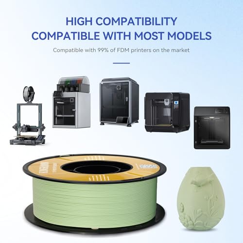Image of Kingroon Matte PLA Filament Bundle 1.75mm 3D Printer Filament Bundle, Tougher and Stronger, Matte Filament 10kg Dimensional Accuracy + /- 0.02 mm (10 Rolls Green)