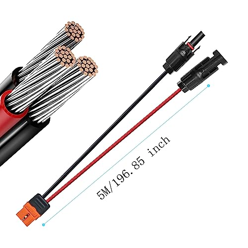 ZkeeShop Cabo de carregamento solar conector solar para adaptador XT60i conectando painel solar XT60