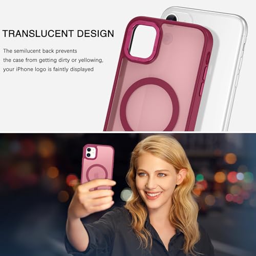 Coque iPhone 11 compatible MagSafe fine et mate BENTOBEN antichoc - 7