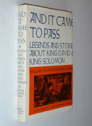 And it Came to Pass: Legends and Stories about ... B0006AOBSQ Book Cover