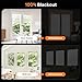 LazBlinds Blackout Roller Shades, No Drill Cordless Blinds for Windows, Roll Up French Door Blinds, Thermal Insulated UV Protection Blinds and Shades for Home and Office (36''W x 72''H, Grey Linen)
