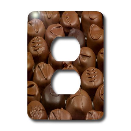 Chocolat Truffles cache-prise pour dissimuler les prises doubles murales - 3