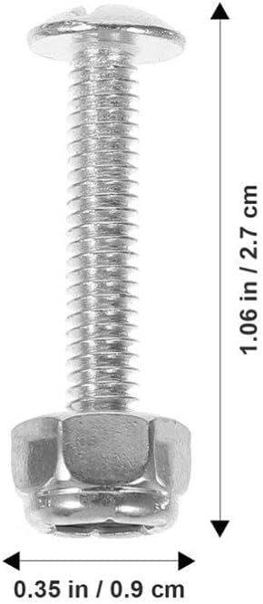 Vaguelly 10pcs Foosball Table Fixation Screws and Nuts Sturdy Metal Fasteners for Secure Player Installation Essential Hardware for Table Football Enthusiasts