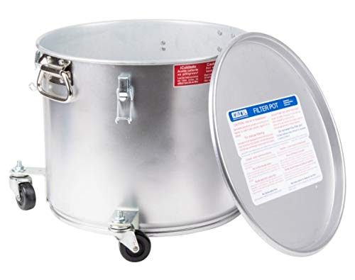 MirOil 40LC Restaurant Oil Caddy | Gasketed Safety Lid with Quick Lock Clips | Fryer Capacity up to 