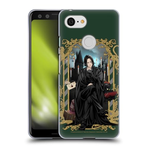 Head Case Designs Officially Licensed Harry Potter Severus Snape 25th Anniversary Anime Gel Case [Military Grade Protection] Compatible with Google Pixel 3