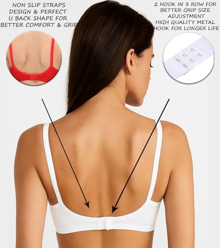Image of SONA M1020 Non-Padded Non-Wired Molded Medium Coverage T-Shirt Bra with Adjustable Straps