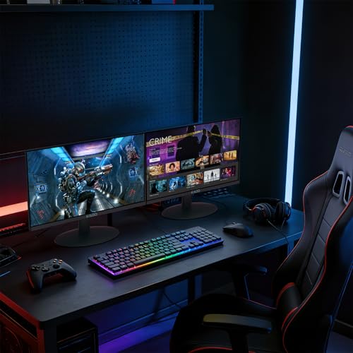 Image of Kado Dual Monitor 2-Pack 22 inch 1920x1080 120Hz 105% sRGB FHD Computer Monitor
