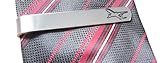 Personalized Airplane Tie Clip for Men, Various Metals, Customize with Wording on Bothsides