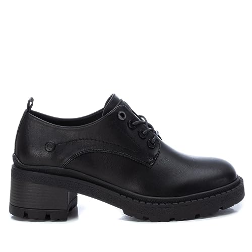 Refresh 171235, Zapatos de Cordones Mujer, Negro, 38 EU