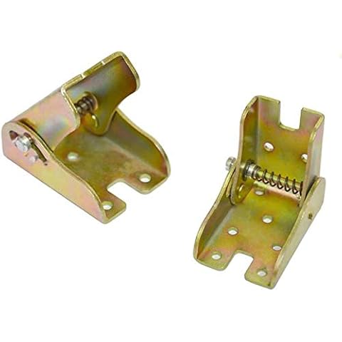 Foldable Support Bracket, Tiberham 2 Pcs Self-Locking Extension Table Chair Sofa Bed Leg Feet Folding Hinge (45 mm Width) Cover