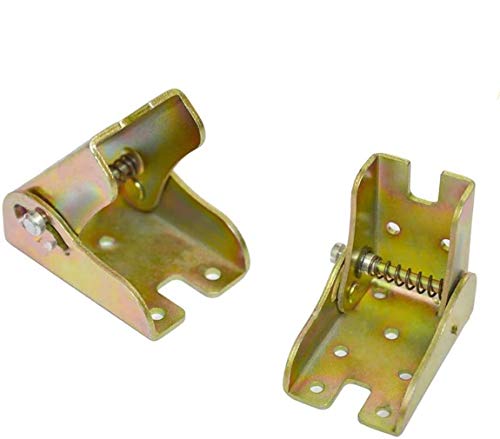 Tiberham - Soporte de apoyo plegable, 2 unidades, con bisagra plegable para patas de sofá o cama (45 mm de ancho)