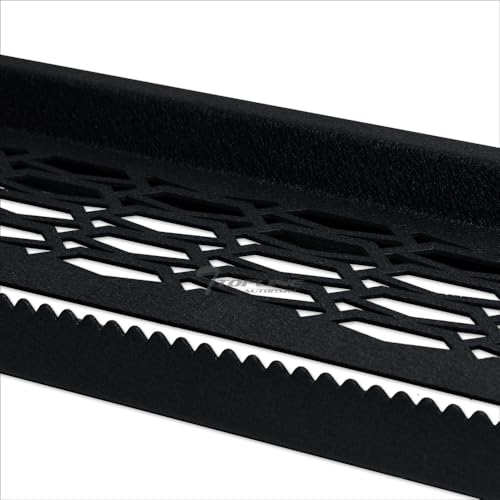 Estribos laterales texturizados negros 7" para Ford F150 F250 F350 miniatura 5