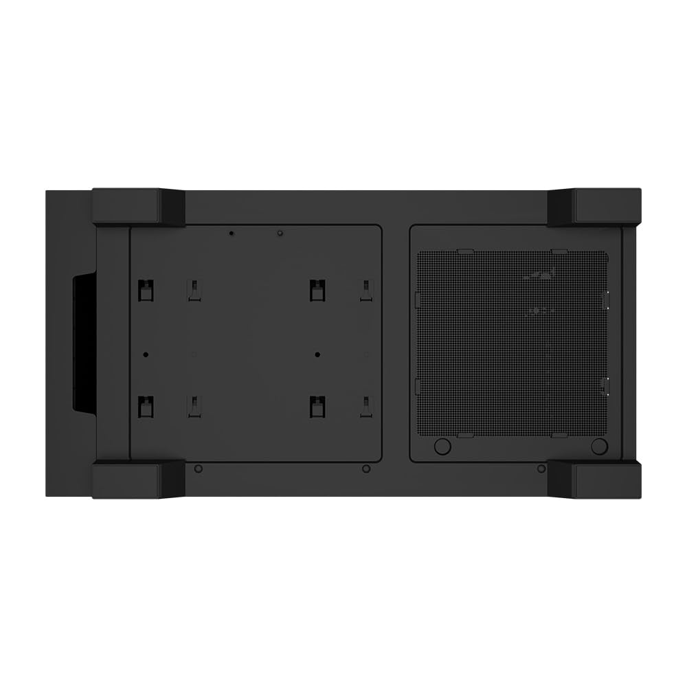 Zolyd Noct Caja PC ATX Silenciosa, Diseño Minimalista con Aislamiento Acústico, Compatible ATX/Micro-ATX/Mini-ITX, 3 Ventiladores Incluidos, Soporte Refrigeración Líquida 360 mm, USB-C, Negro