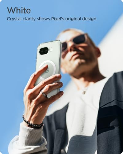 Image of Spigen for Google Pixel 10a (2026) Case, Ultra Hybrid MagFit, Transparent Clear Cover, Pixelsnap Ready (TPU+Poly Carbonate) - Clear White