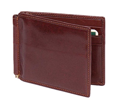 Billets de banque portefeuille marron bifold avec porte cartes et photo ID