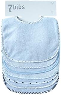 Baby Boys Girls Double Layer of Cotton Bandana Drool Soft Absorbent Drooling Bibs (7 Pieces) (Pink)