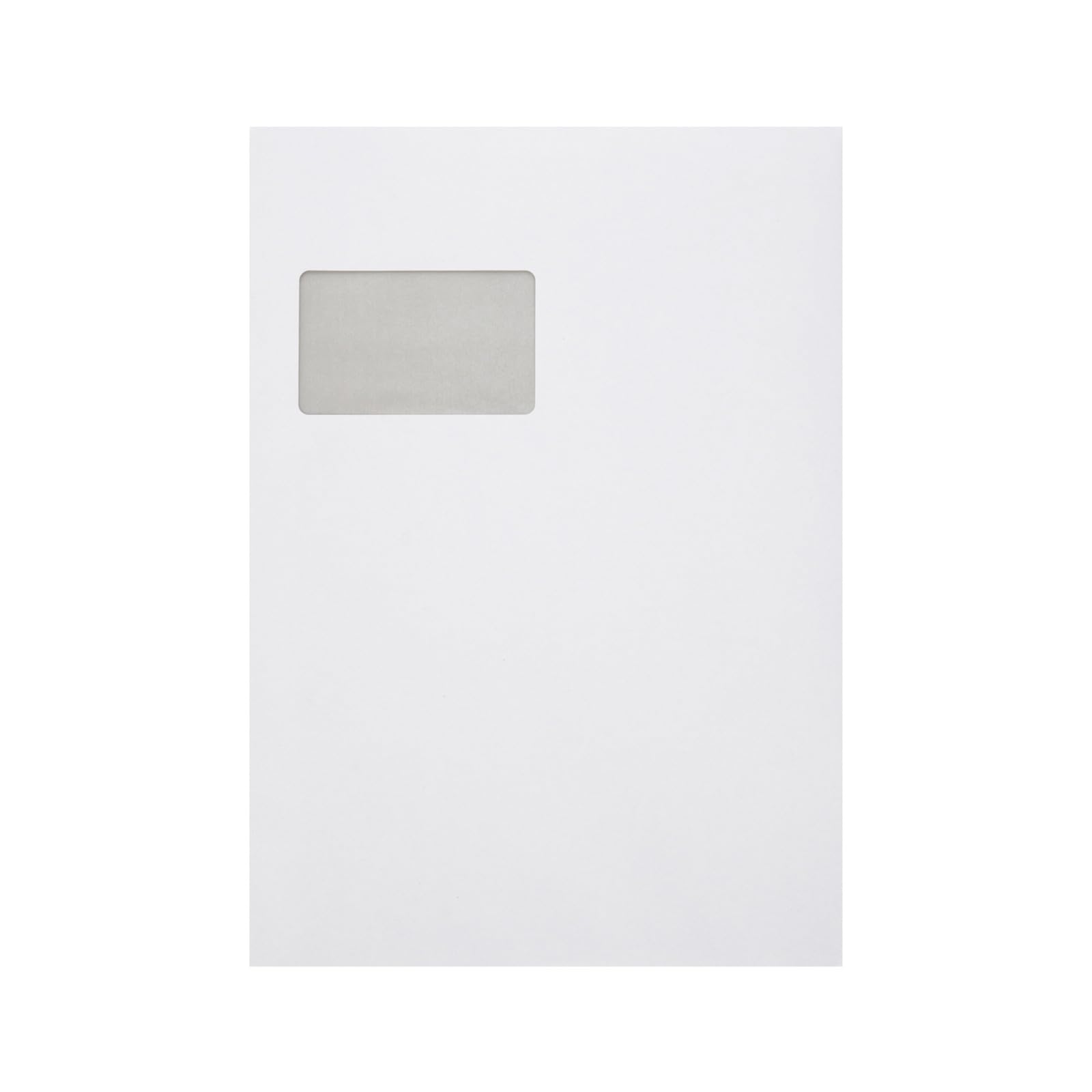 Idena 10251 - Koperta składana, wrażliwa na nacisk z okienkiem, DIN C4, 120 g/m², 2 cm dno, 100 sztuk, 229 x 324 mm, biała