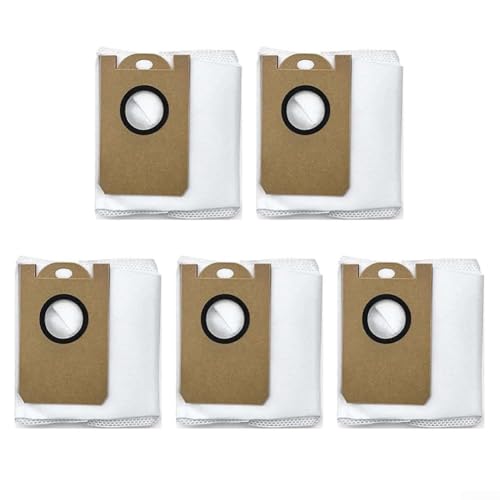 Trurovem Replacement Dust Bags for HONITURE Pro Robot Vacuum, 5-Pack Disposable Bin Liners and Filters, High Efficiency Spare Parts Accessories for Home Cleaning