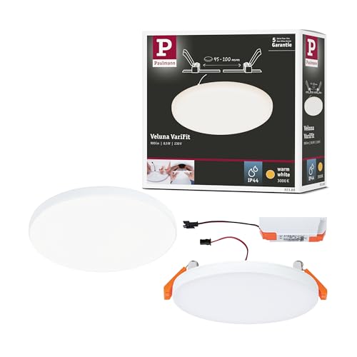 Plafonnier LED encastrable Veluna VariFit Paulmann 92388 3000K rond satiné