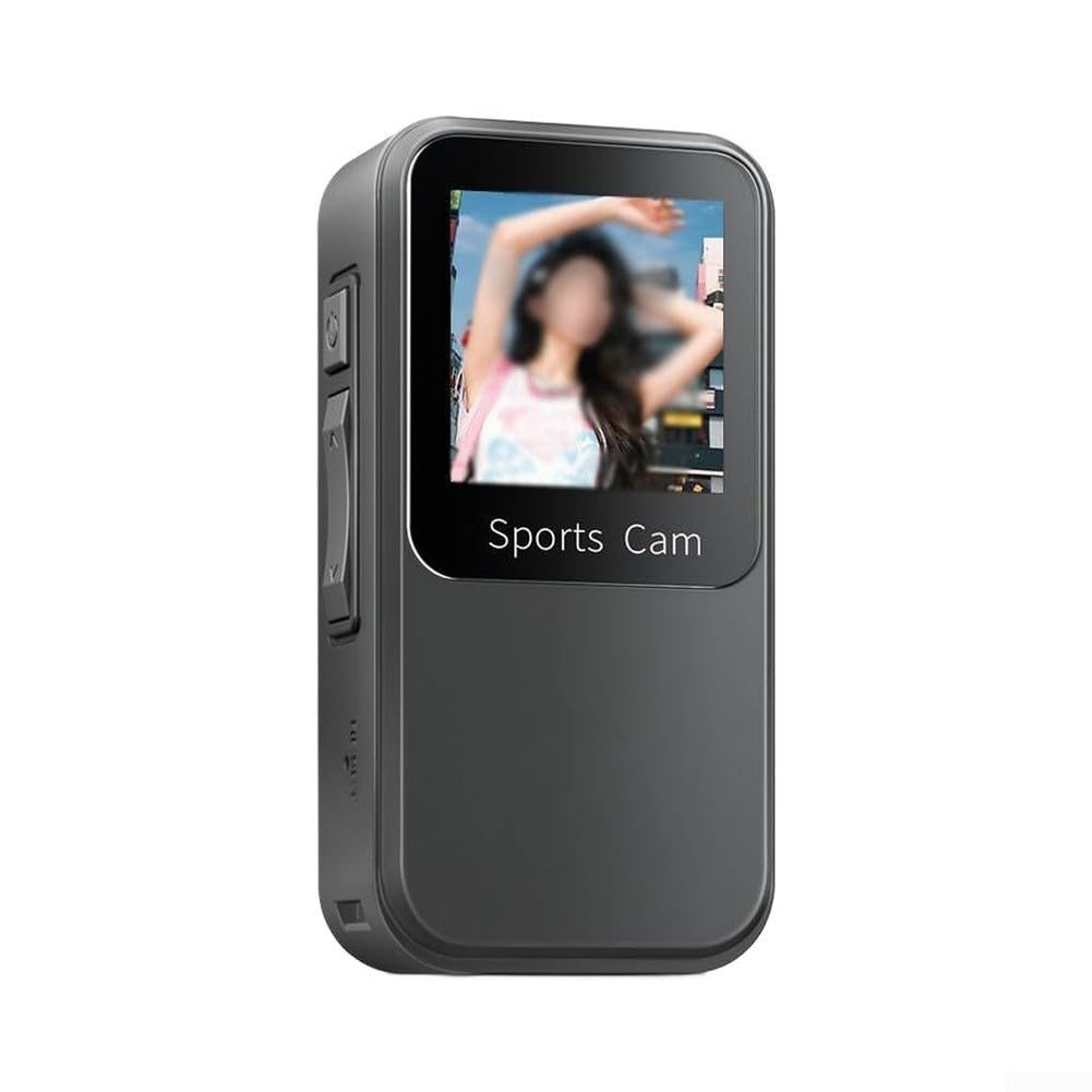 Macchina fotografica impermeabile di sport dell'ABS per uso esterno (nero) | Guscio in ABS, design resistente all'acqua, adatto per nuoto, surf e sport all'aria aperta estremi