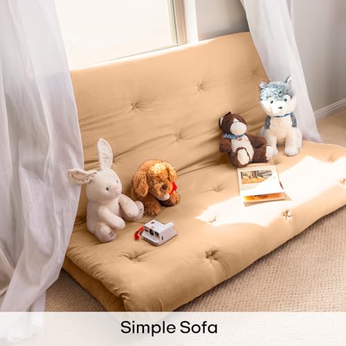 Image of ZonLi Japanese Floor Futon Mattress Twin Size 75 inchx 39 inch, 100% Cotton Cover 2.5 inch Thicken Tatami Mattress, Foldable Sleeping Pad, Portable Dormitory Tatami Mat, Roll Up Floor Lounger Bed for Adult