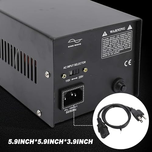 Yaeccc Voltage Converter Transformer, Step Up/Down (220V to 110V, 110V to 220V) - Efficient Power Conversion for International Travel and Home Use (1000W)