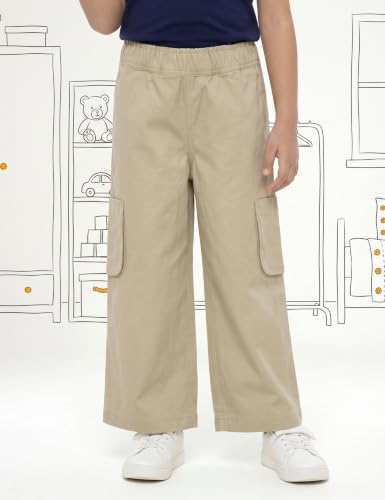 Image of Amazon Brand - Symbol Girl's Lightweight Denim Loose Pants