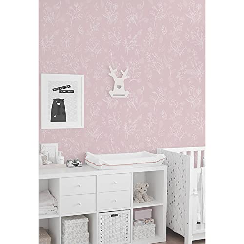 Fotomurale autoadhesivo para tapar imperfecciones de pared con diseño floral Magic-Stick 2