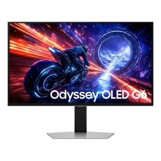 Samsung 27" Odyssey OLED G6 G60SF, OLED, QHD 2560x1440 (2K), 500 Hz, 0.03 ms, HDMI, DP, Gaming Monitör, LS27FG602SUXUF