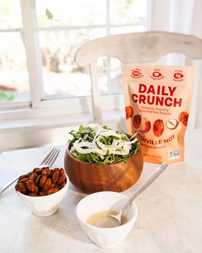 Daily Crunch Sprouted Almonds, 5 Ounce Resealable Bags (Nashville Hot, 2 Pack) Packaging May Vary - Sprouted And Dehydrated For A Unique Crunch, Keto Friendly, Non-Gmo, Oil And Salt Free thumb #7