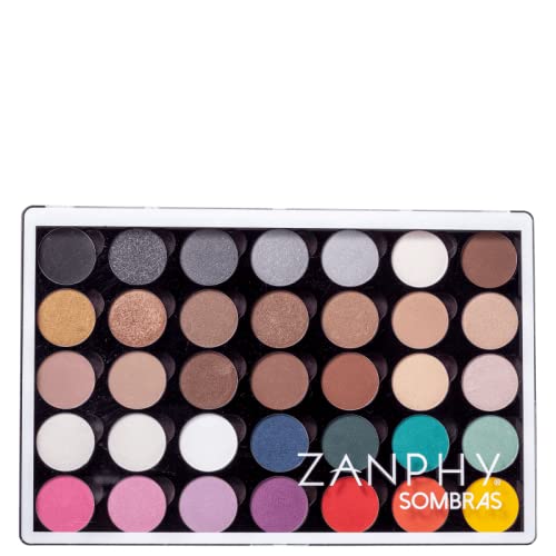 Paleta De Sombras 35 Cores Zanphy, Zanphy