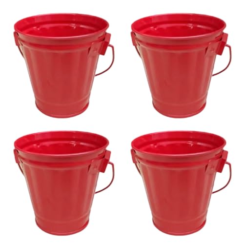 YTtkku Secchio in ferro colorato da giardino perfetto per progetti artigianali e composizioni floreali per piantare progetti artigianali secchi decorativi in ferro