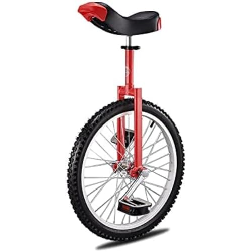 FiveLn 一輪車 組み立て式 競技用 大人用 子供用 学生用 16/18/20インチスポーツ&アウトドア (20in,レッド)