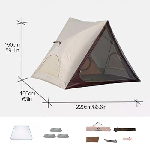 Carpa de Camping Piramidal para 2 Personas Impermeable miniatura 2