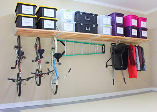 DIY Rhino Shelf Universal Garage Shelves (16 Foot Length, 33.5" Deep) - Commercial Grade, Structural Kits for Handymen