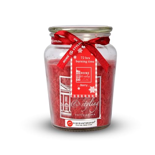 Bougie parfumée aux baies rouges le cadeau de Saint-Valentin pour elle idéal et durable