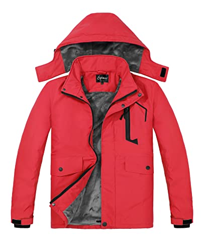 Amazon.com: Spmor Women's Warm Ski Jacket Waterproof Hooded