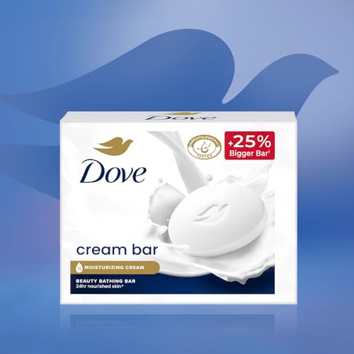 Dove Cream Beauty Bar - Soft, Smooth, Moisturised Skin, 3x125 g (Pack of 3) - Image 2 thumbnail