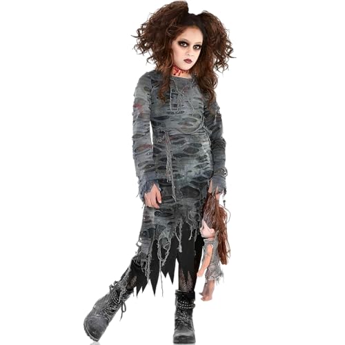 Amscan Girls Undead Walker Zombie Costume - Medium (8-10)