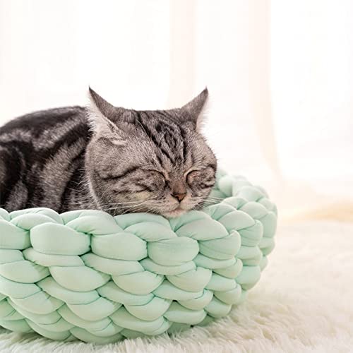 Moon Waves Chunky Yarn For Arm Knitting Crochet Making Blanket Pets House(Light Green) #TOP2