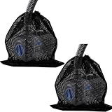 Yerleomit Pumpenfilter Netzbeutel 45 x 45 cm Filterbeutel Teich 2 Stück Filtersack Teich mit Kordelzug Filter Pumpen-Barriere Tasche Filternetz für Wasserteichfilter Aquarium Garten