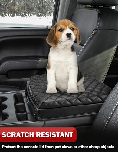 image for KBH Center Console Armrest Cover for 2014-2018 Chevy Silverado, GMC Si