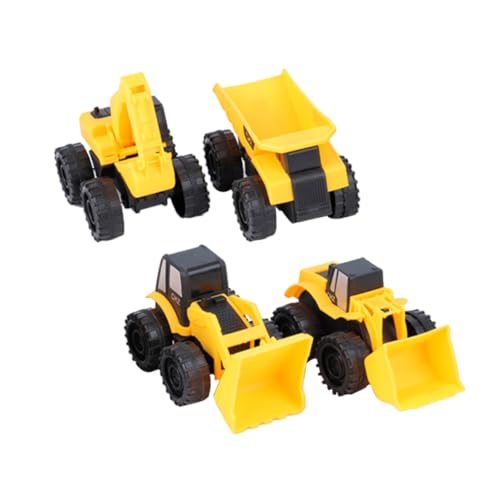 TOYANDONA 4 Pçs Brinquedos Escavadeira Modelo De Brinquedo Caminhão Engenharia Brinquedo Veículos Co