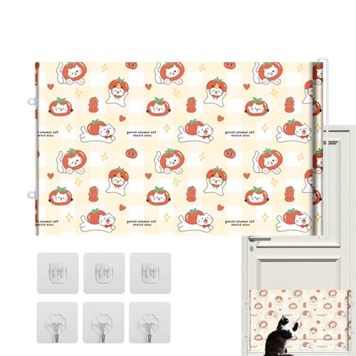 Barrera para mascotas para puertas | de seguridad retractable para cachorros - Barrera para perros de interior - para balcón de apartamentos, baño, dormitorio, puerta, pasillo, casa,