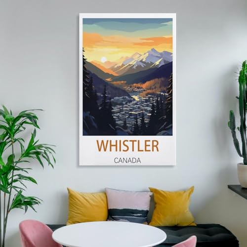 Poster Whistler Canada sur toile pour créer un cocon chaleureux de 50x75 cm - 6