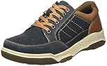Hush Puppies Mens Finley Sneaker, Navy, 10 UK