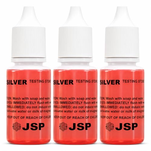 Waytest Silver & Sterling 999 925 Testing Solution Purity Determiner Jewelry Scrap Precious Metal 3 Bottles
