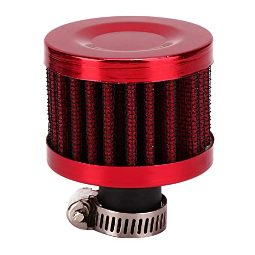 Automotive Performance Breather Filters, Akozon 13Mm/0.5In Mini Air Intake Filter Vent Crankcase Breather Universal Car Accessory For Crankcase Vent Filter (Red) #TOP5