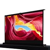 Pantalla de proyección de Suelo, portátil y compacta, Ideal para proyectores de Interior y Exterior, películas, Cine en casa, Videojuegos y Oficina (50' 16:9)