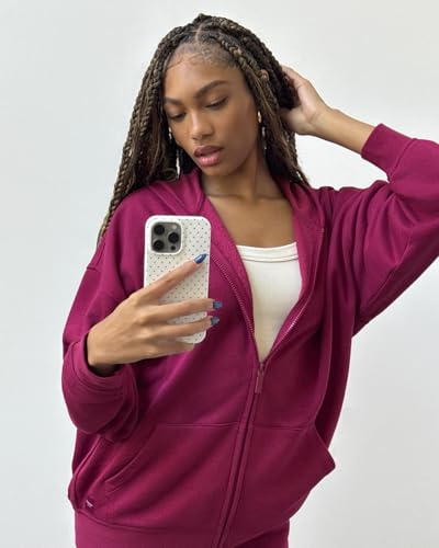Image of florence by mills Women's Cozy Crush Oversized Zip Hoodie